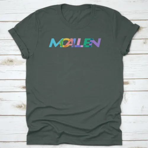 Mcallen Colorful Design, City Name On A White Background, Vector