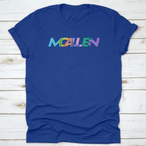 Mcallen Colorful Design, City Name On A White Background, Vector