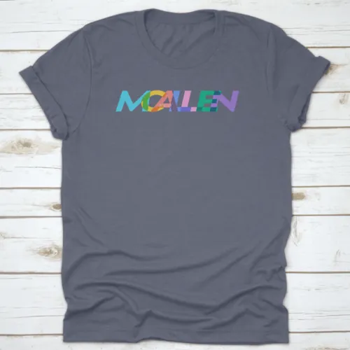 Mcallen Colorful Design, City Name On A White Background, Vector