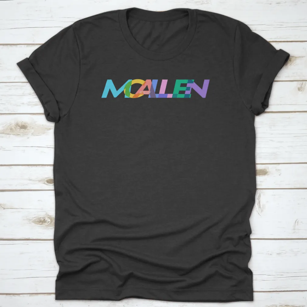 Mcallen Colorful Design, City Name On A White Background, Vector