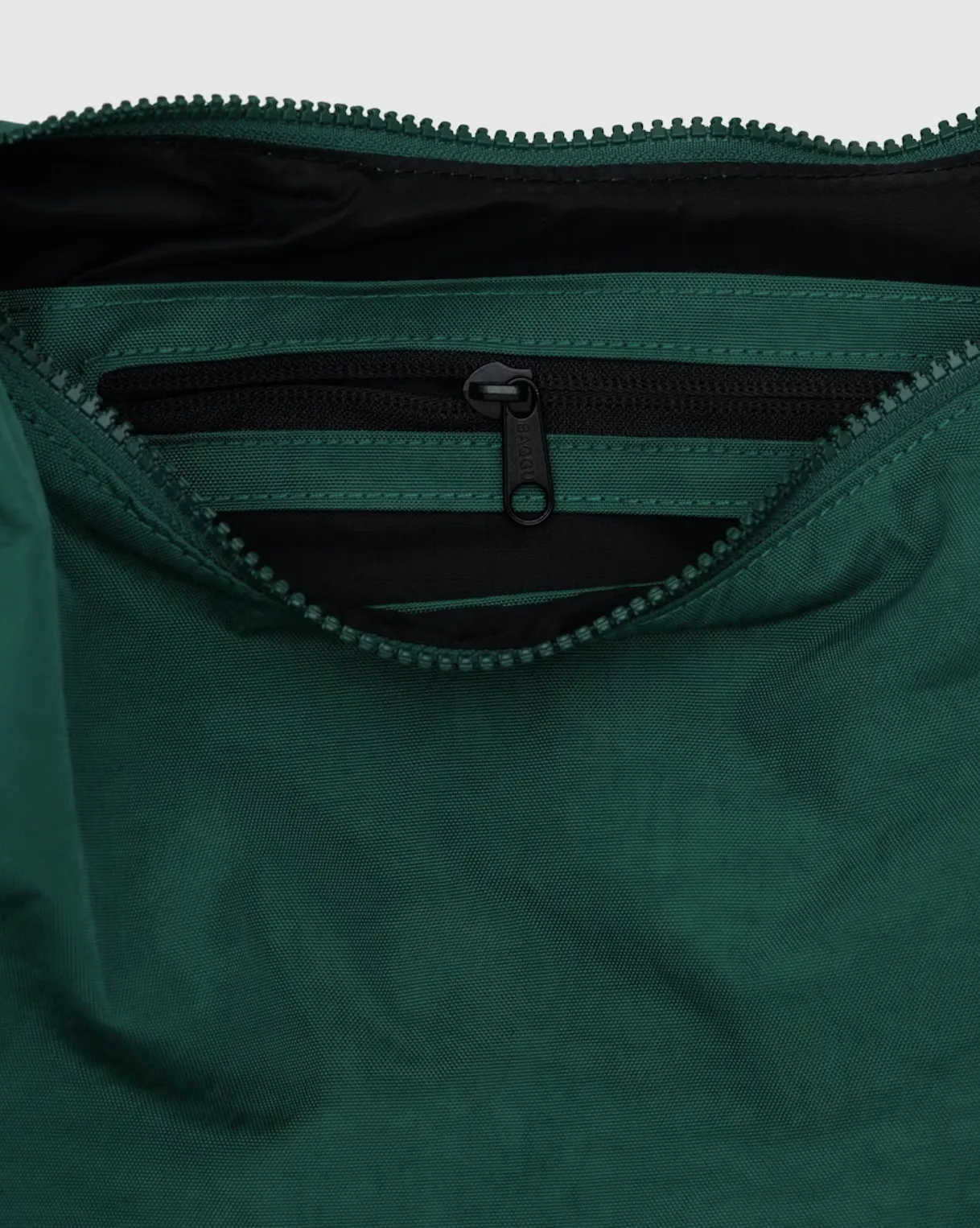 Medium Nylon Baggu Crescent Bag - Cypress
