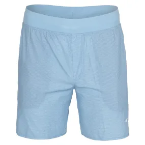 Men's 7 Inch Heather Stripe Printed Tennis Short