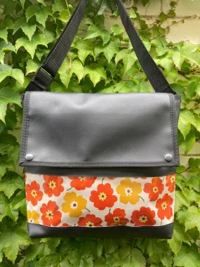 Messenger Bag - Orange Poppies