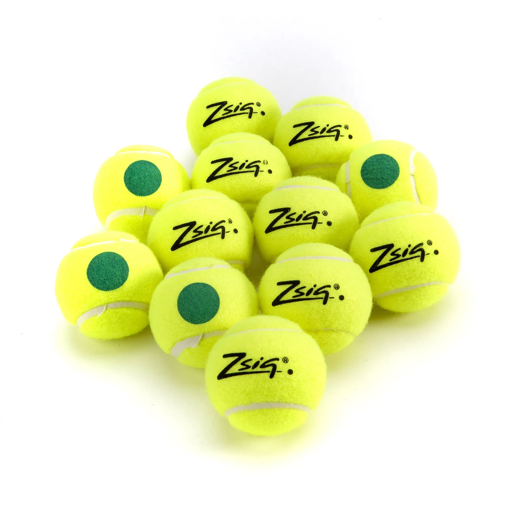 Mini Tennis | Green Stage | Green Dot Balls | Dozen (12)