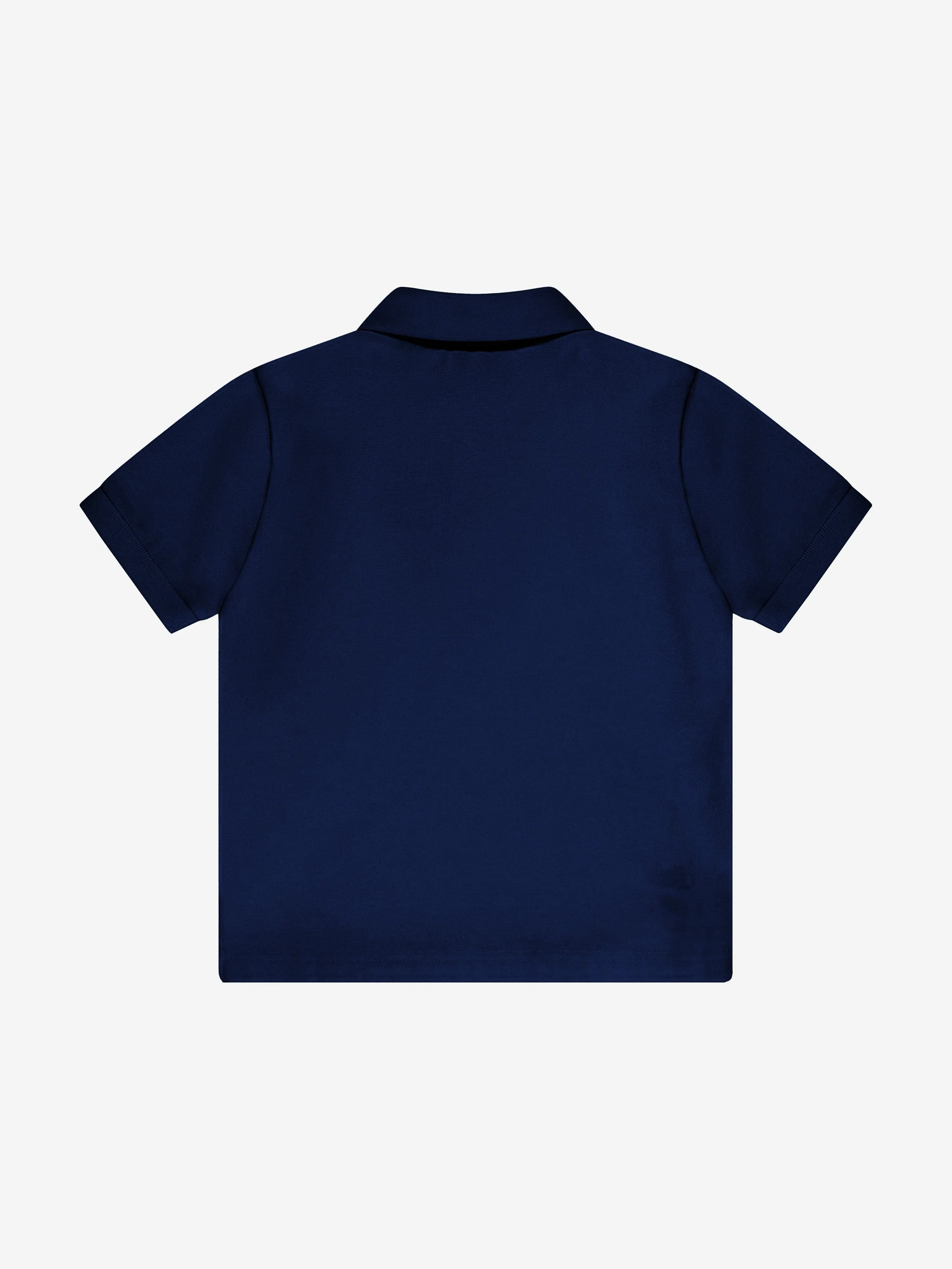 Moncler Enfant Boys Tennis Logo Polo Shirt in Navy