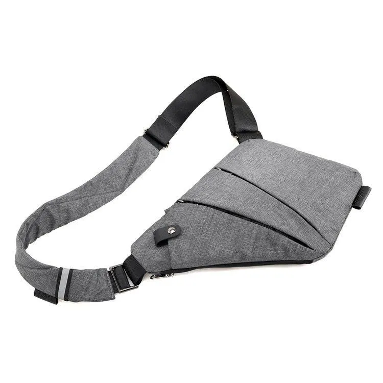 Multi-Function Men's Canvas Chest Bag