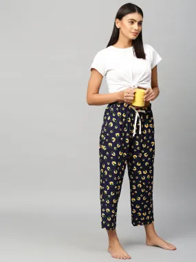 Paper Bag Waist Printed Rayon Pj's