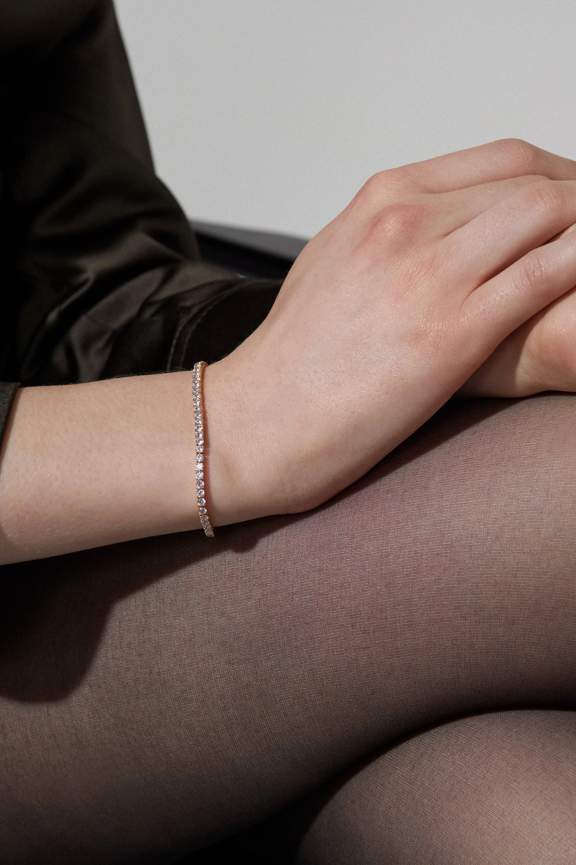 PERFECT TENNIS 2.5MM CZ 6.5" BRACELET