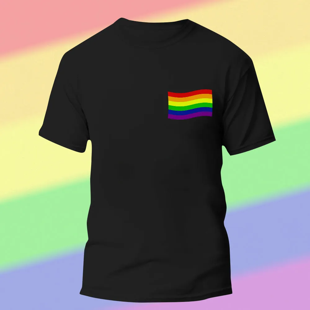 Personalised Gay Pride T-Shirt LGBTQ Rainbow Flag Shirt Gift for Pride Month