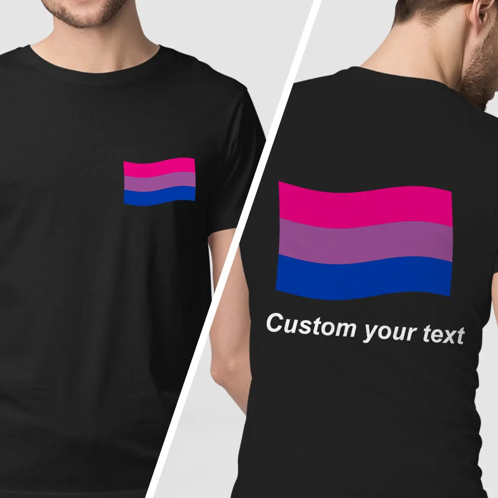 Personalised Gay Pride T-Shirt LGBTQ Rainbow Flag Shirt Gift for Pride Month