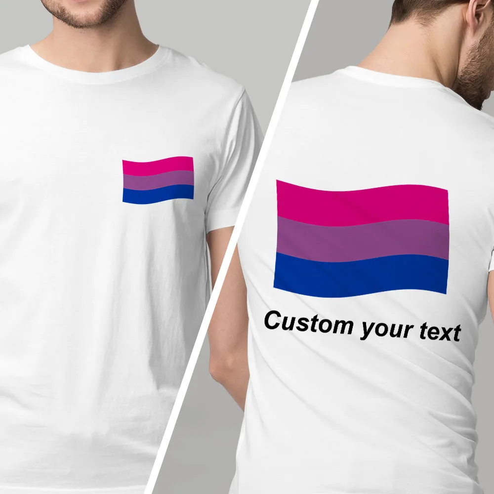 Personalised Gay Pride T-Shirt LGBTQ Rainbow Flag Shirt Gift for Pride Month