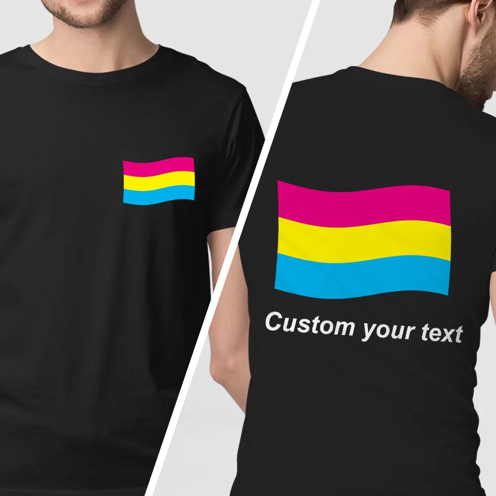Personalised Gay Pride T-Shirt LGBTQ Rainbow Flag Shirt Gift for Pride Month