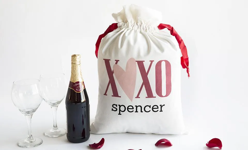 Personalized Love Themed Large Gift Bags