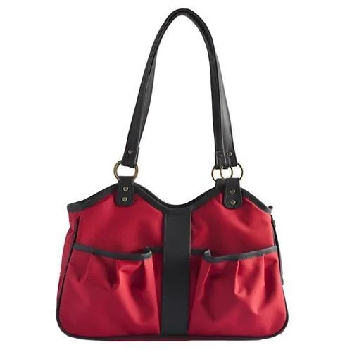 Petote Metro Dog Carrier Red And Black