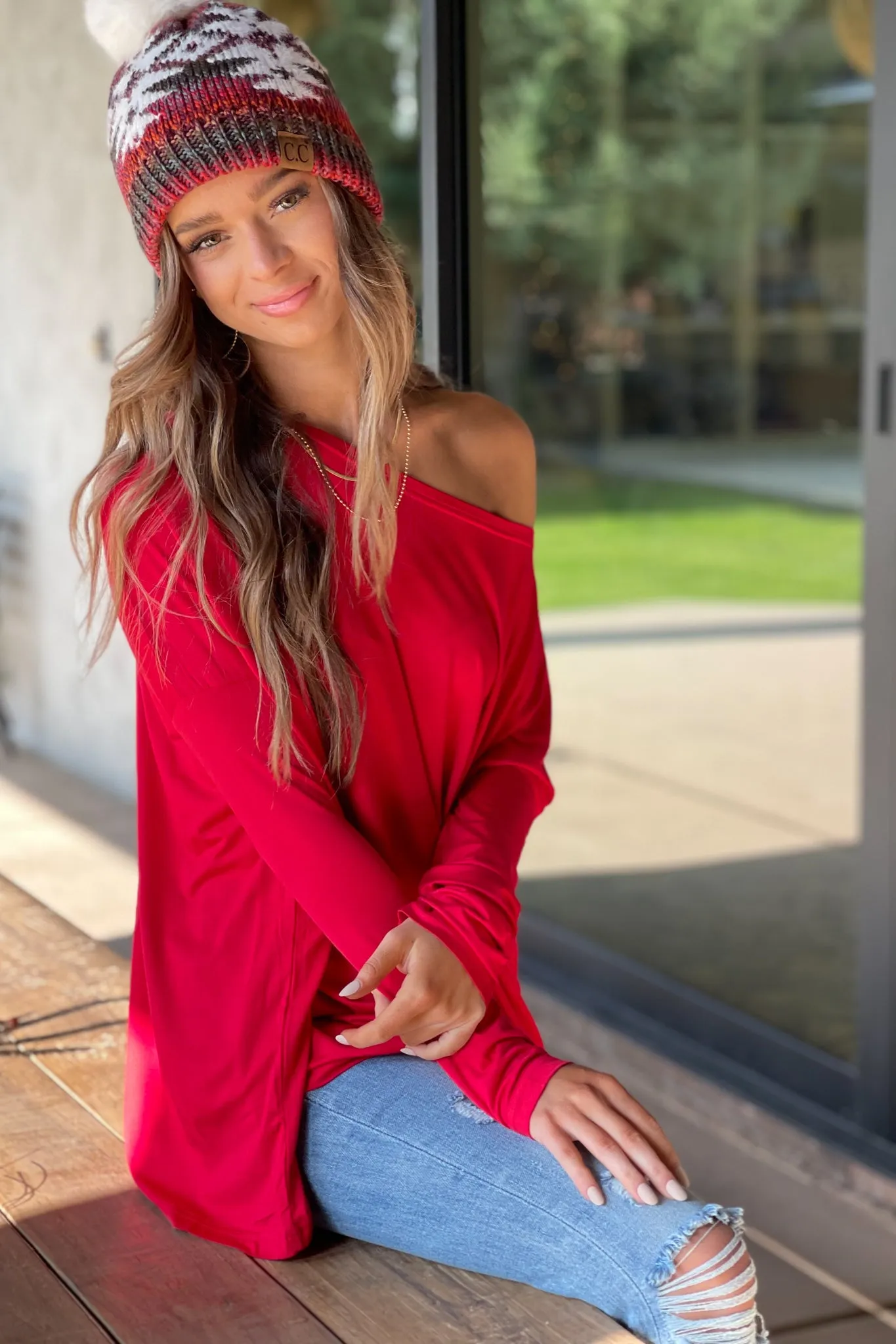 Piko Boat Neck Long sleeve