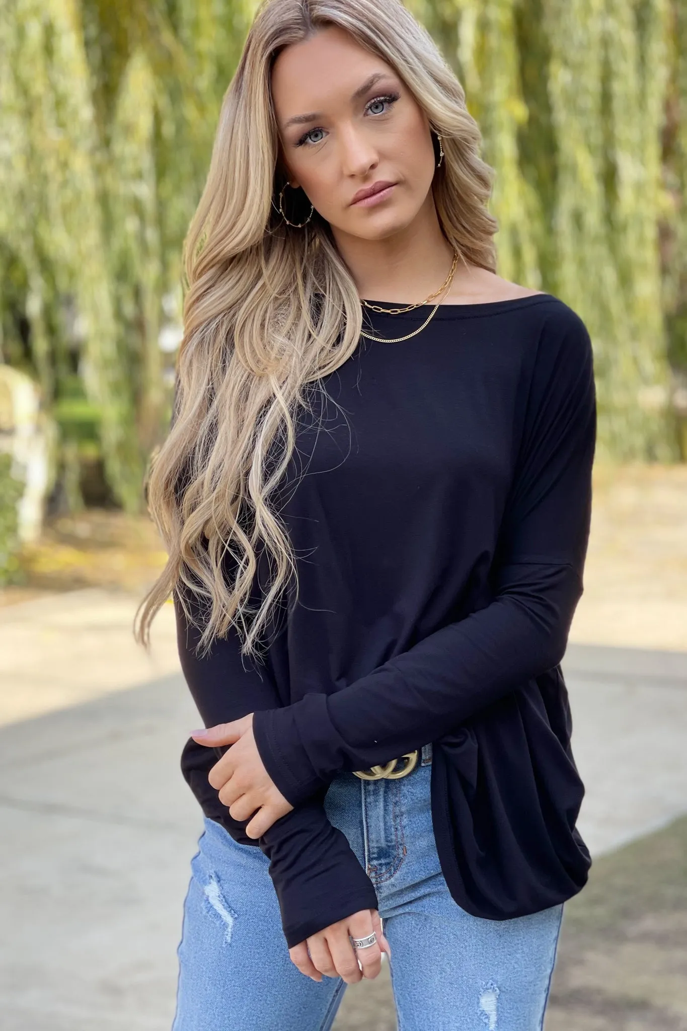 Piko Boat Neck Long sleeve