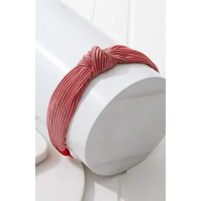 Pleated Metallic Knot Headband