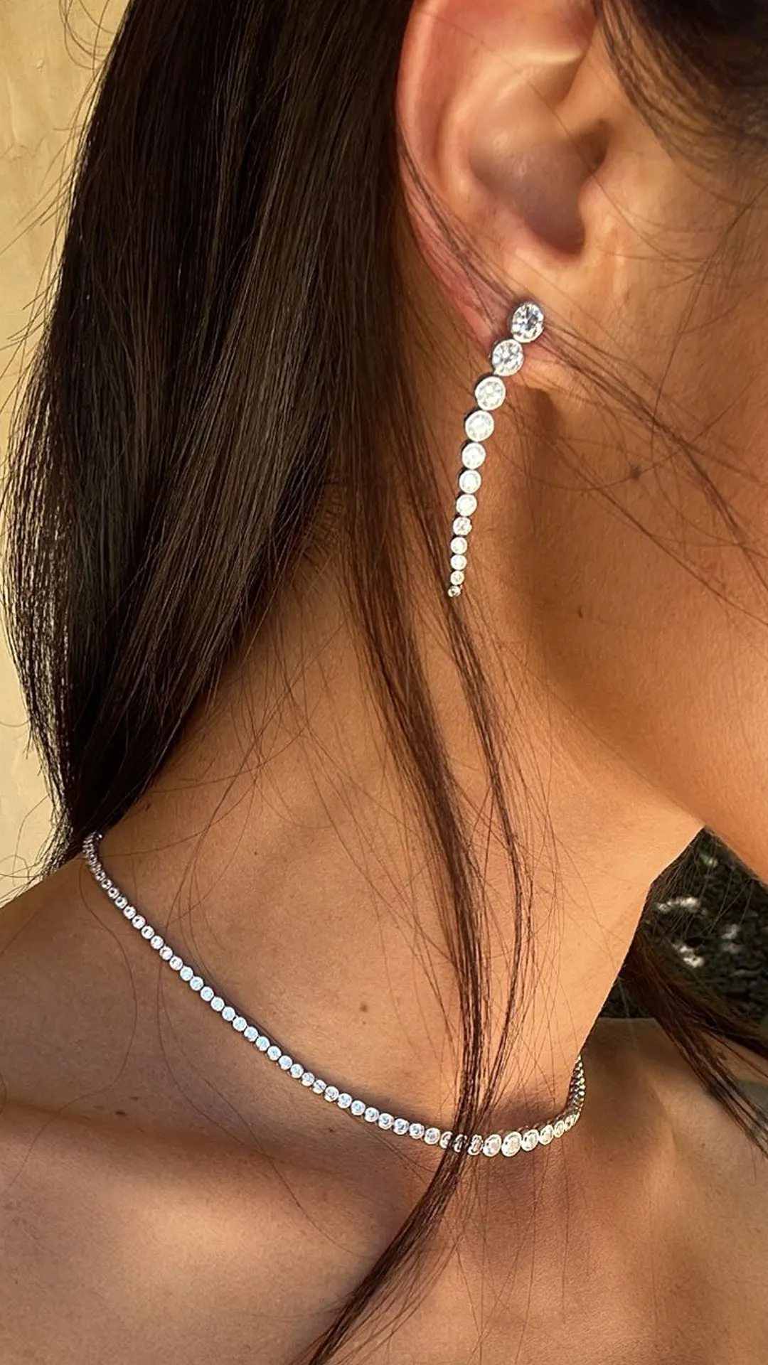 Quentin Necklace White Gold Plated