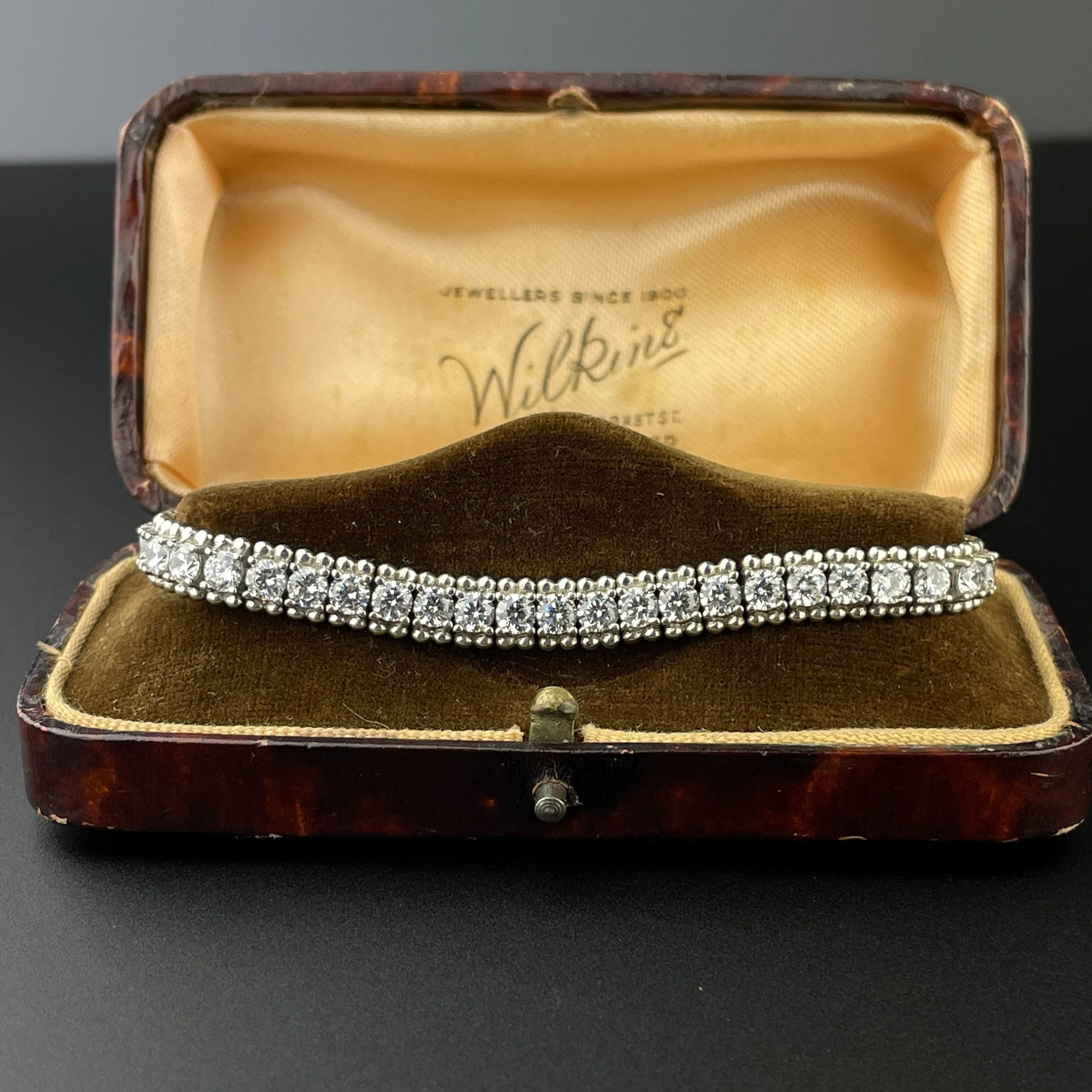 Silver Crystal CZ Tennis Bracelet