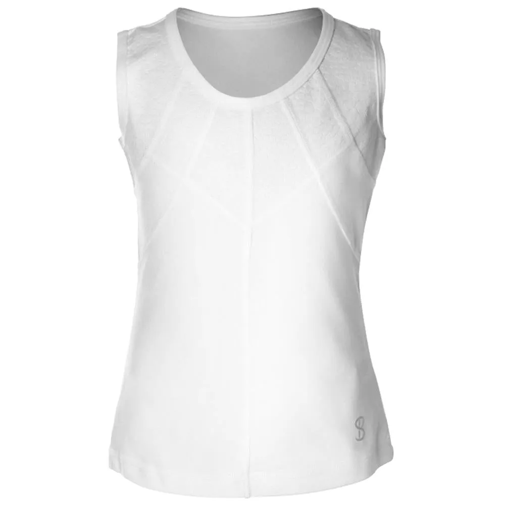 Sofibella Girls Athena Facet Tank - White