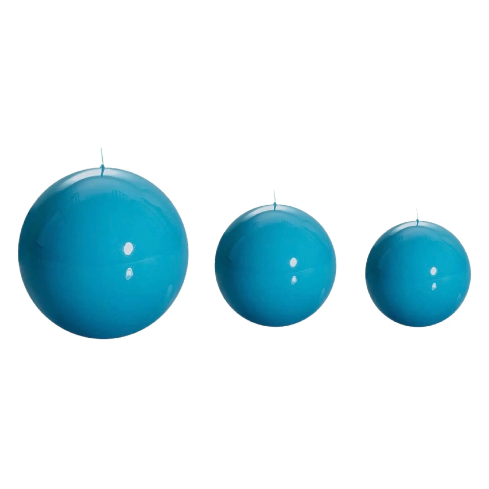 Sphere Ball Turquoise Candle