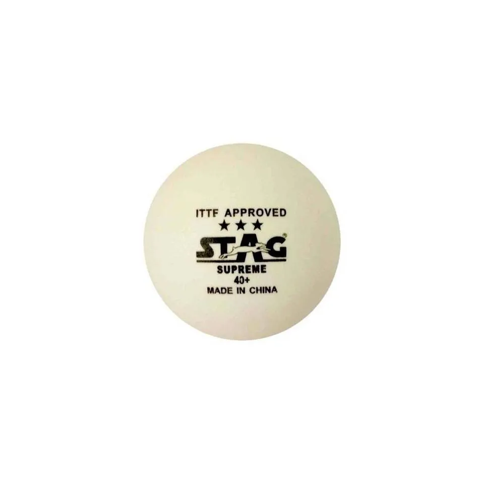 Stag Supreme 40  3 Star White 3-pack Table Tennis Ball