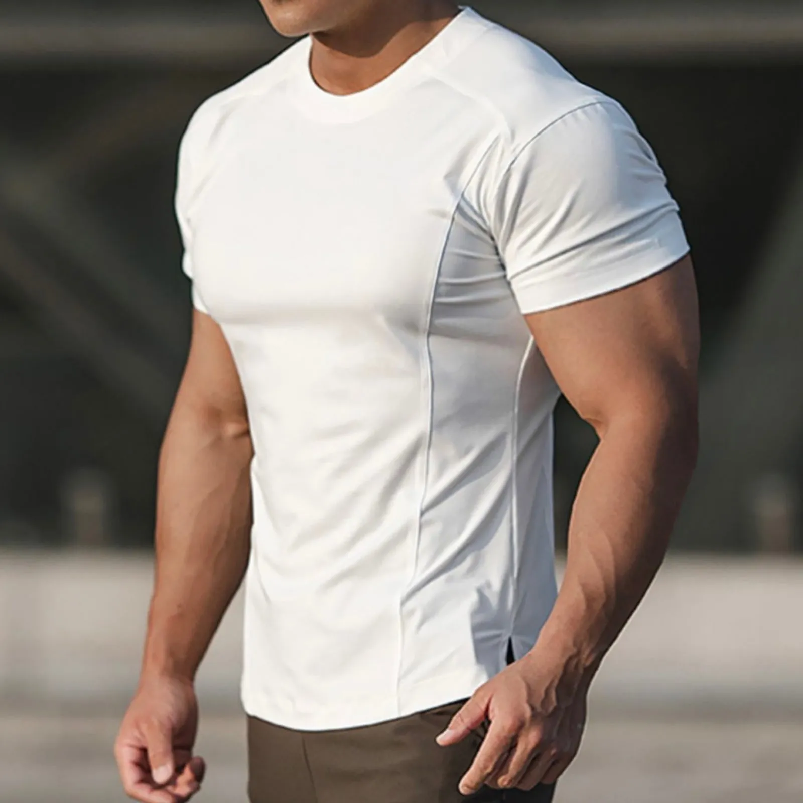 STRETCH ACTIVE DRY-FIT MOISTURE WICKING TEE