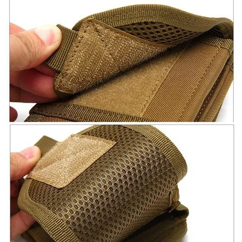 Stylish Multifunctional Outdoor Waist Bag Phone Camera Protective Case Card Pocket Wallet(Army Green)