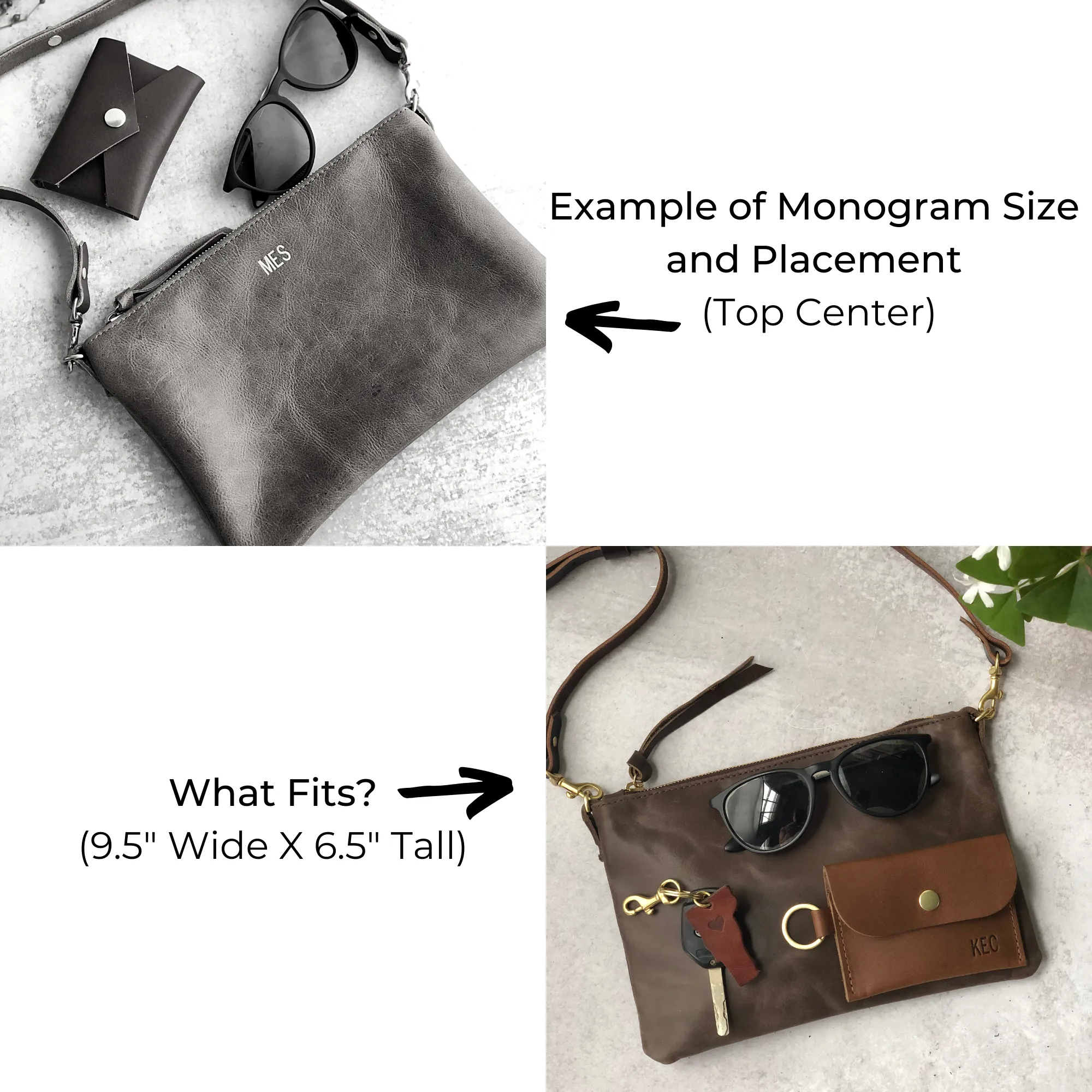 Summer Seconds Sale - Small Leather Crossbody Clutch Bag - Black Pebble No. 10