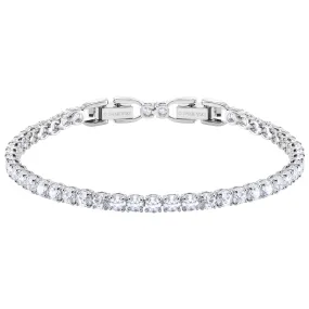 Swarovski Tennis Deluxe Bracelet, White, Rhodium plated 5409771