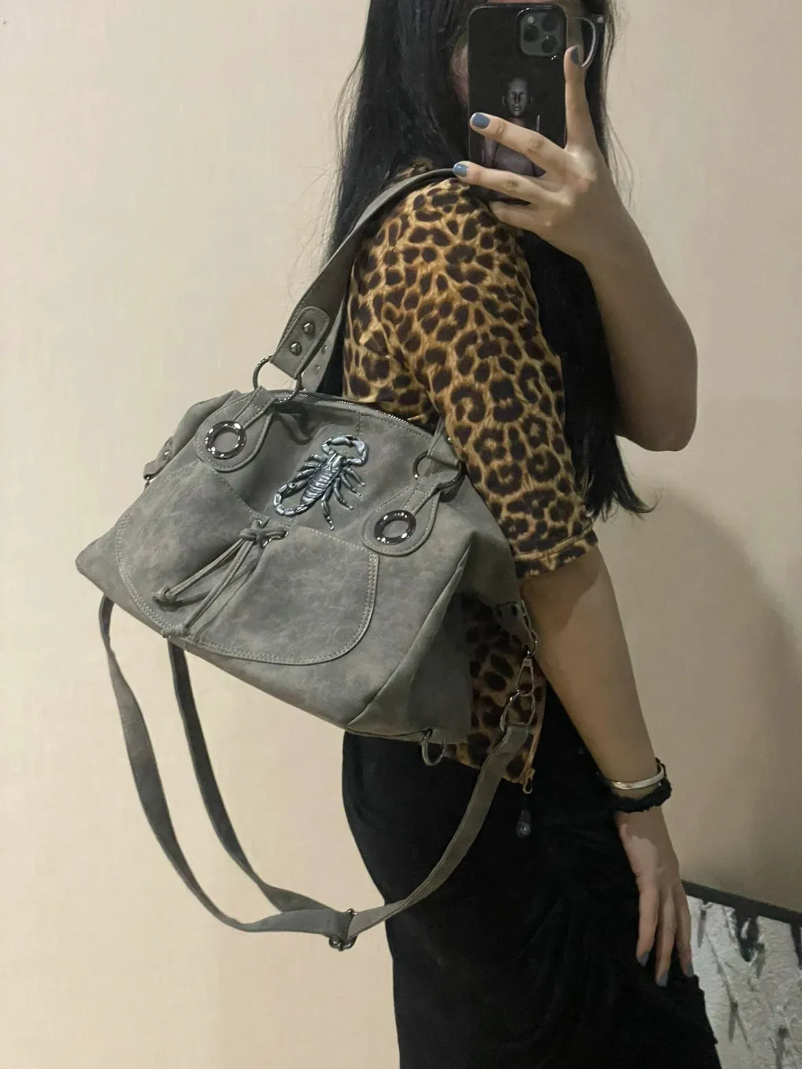 TAVIMART  -  Cool Women Shoulder Bags Y2K Bag Luxury Leather Crossbody Bag Solid Color Messenger Bag Purse Hobos Handbags bolsa