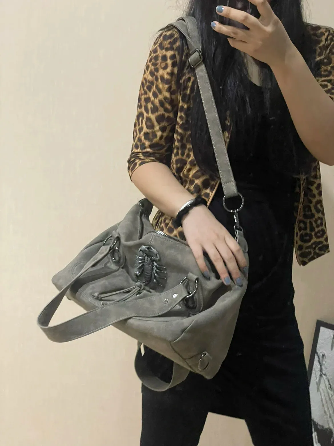 TAVIMART  -  Cool Women Shoulder Bags Y2K Bag Luxury Leather Crossbody Bag Solid Color Messenger Bag Purse Hobos Handbags bolsa