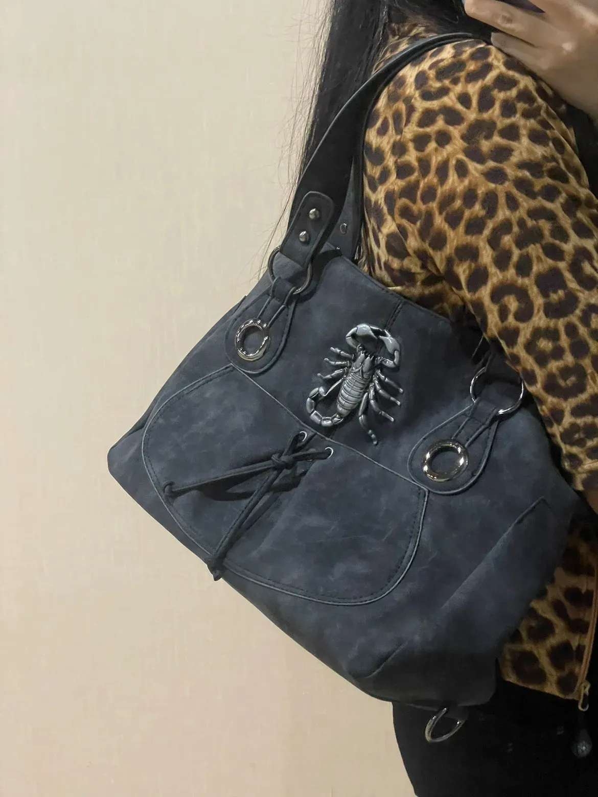 TAVIMART  -  Cool Women Shoulder Bags Y2K Bag Luxury Leather Crossbody Bag Solid Color Messenger Bag Purse Hobos Handbags bolsa