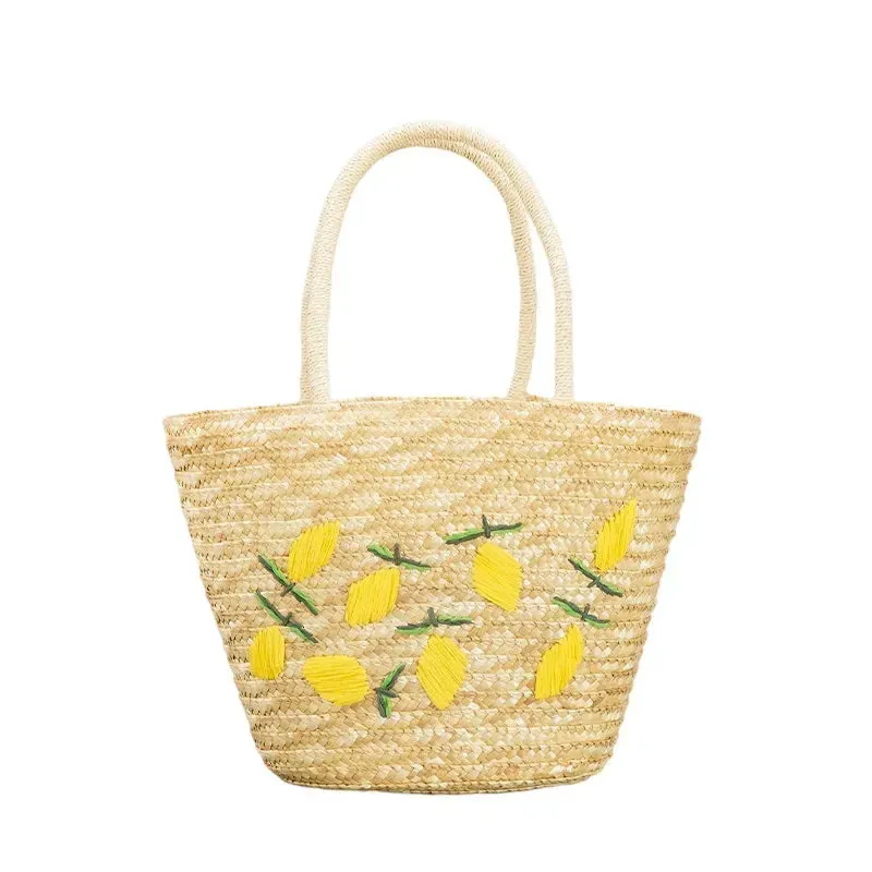 TAVIMART  -  Handmade Straw women Handbags Summer Tote Large capacity Embroidery Vacation Beach bag Female Shoulder Bag bolsa feminina