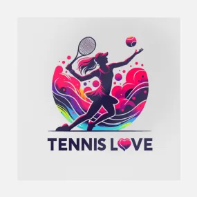 Tennis Love Flat Design