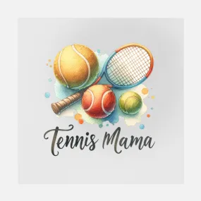 Tennis Mama Watercolor Art