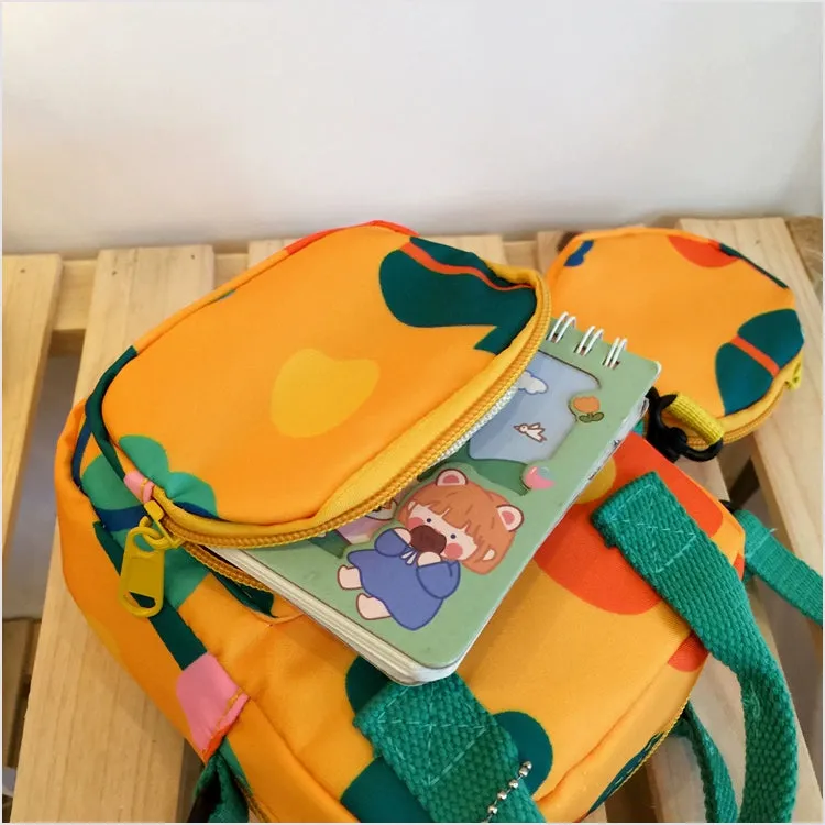 Trendy Contrast Canvas Crossbody Bag