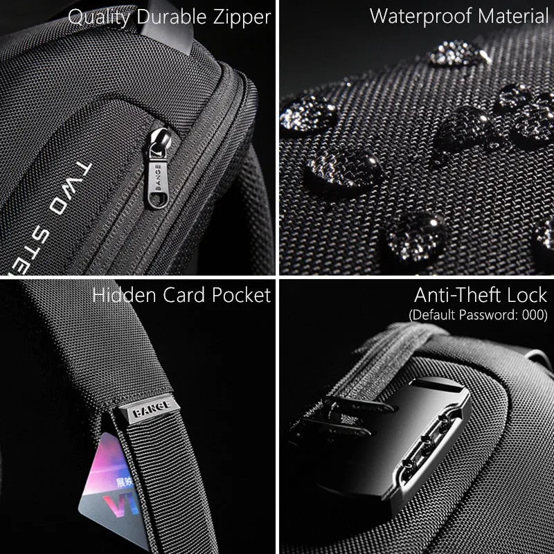 Urban Explorer - Men’s Waterproof USB Crossbody Bag
