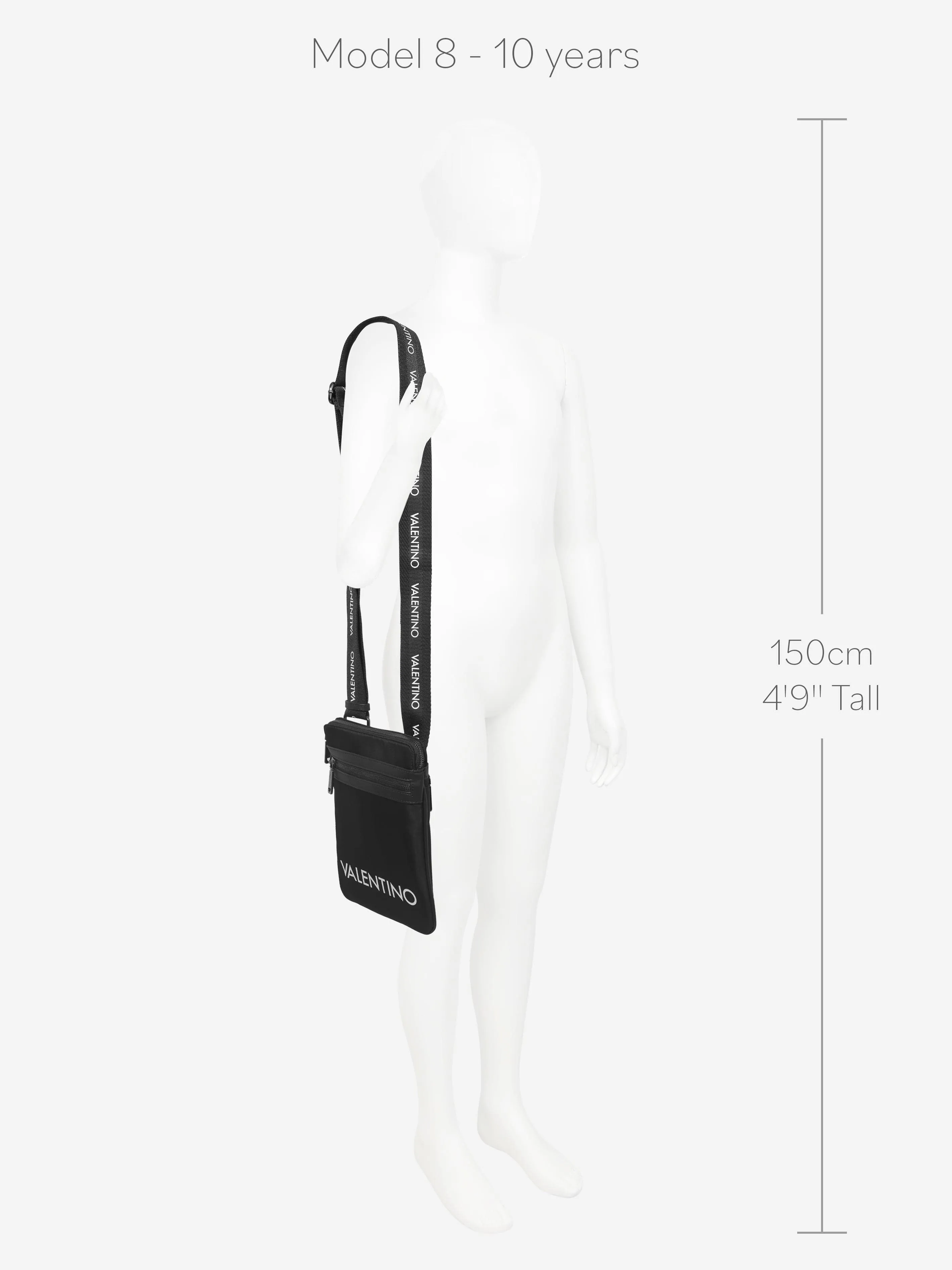 Valentino Girls Kylo Crossbody Bag in Black (W:20.5cm)