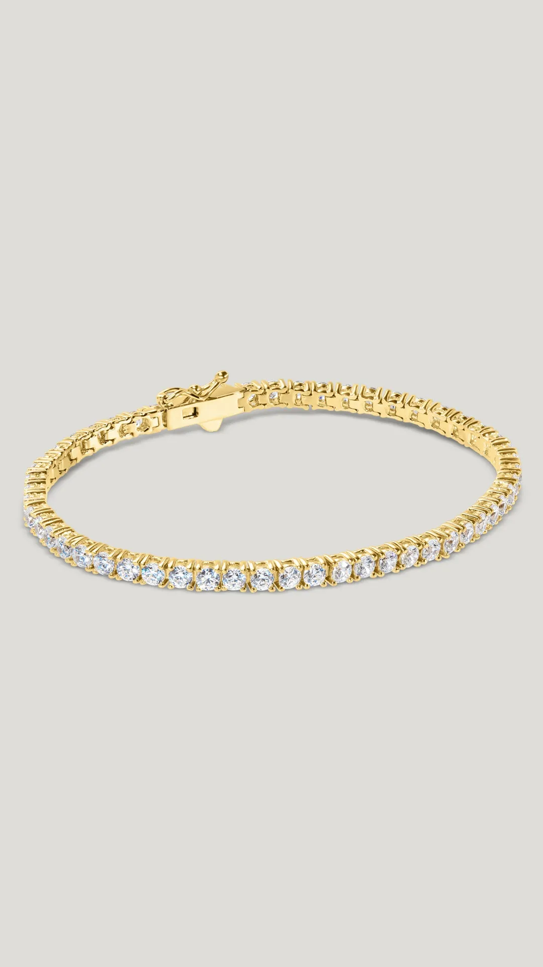 Vianne Round Prong Tennis Bracelet 9K Yellow Gold