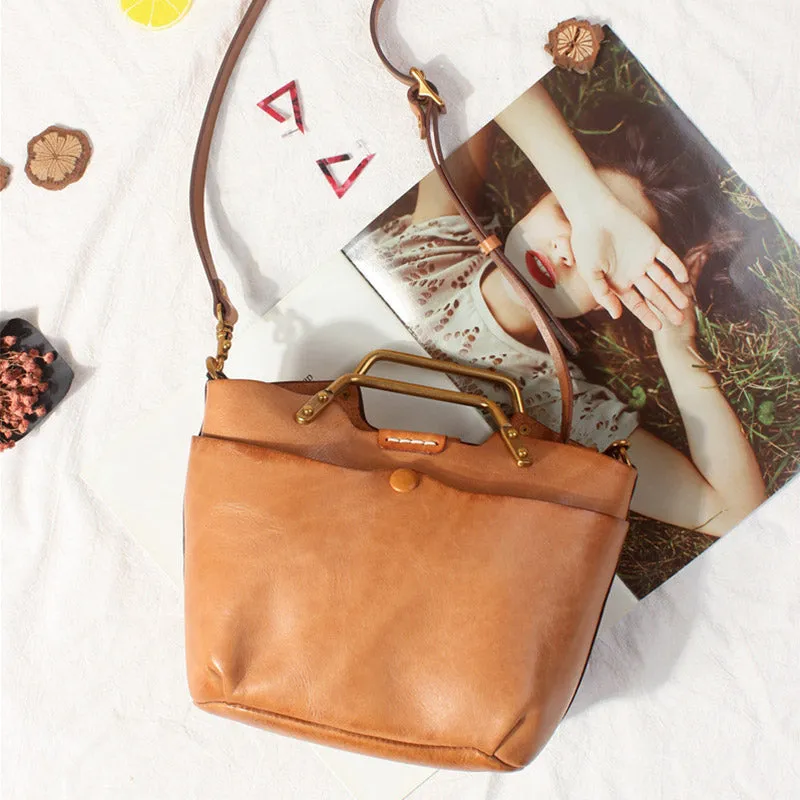 Vintage Women's  Leather Shoulder Bag Side Bags For Women