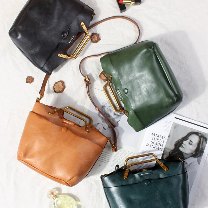 Vintage Women's  Leather Shoulder Bag Side Bags For Women