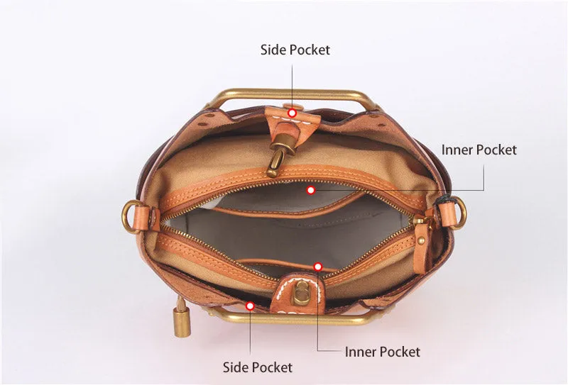 Vintage Women's  Leather Shoulder Bag Side Bags For Women