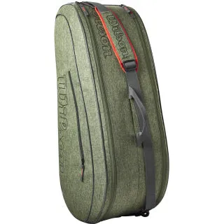 Wilson Team 6 Pack Heather Green Tennis Bag
