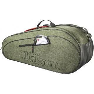 Wilson Team 6 Pack Heather Green Tennis Bag