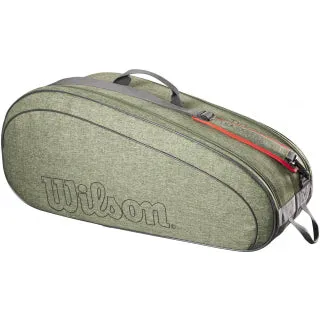 Wilson Team 6 Pack Heather Green Tennis Bag
