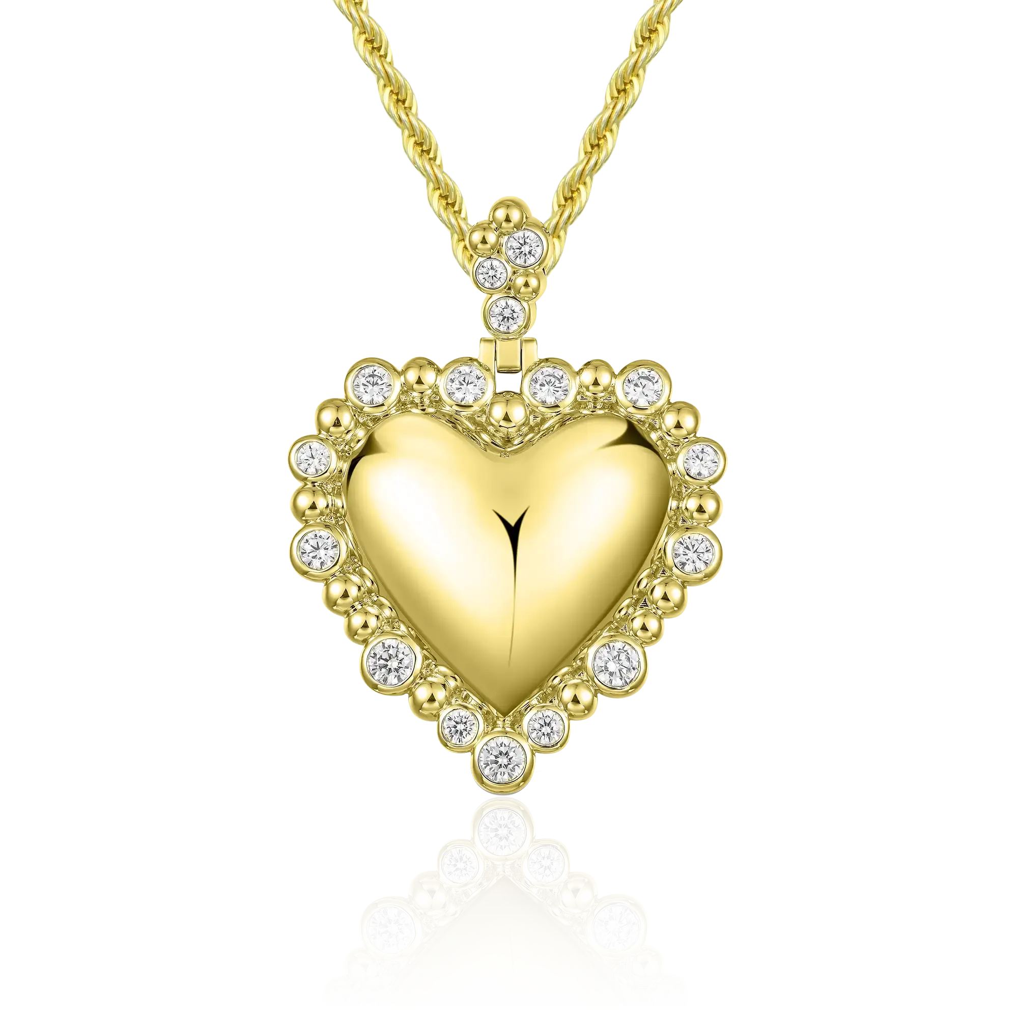 Women's Love Heart Metal Pendant