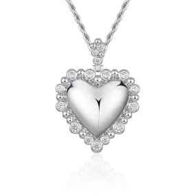 Women's Love Heart Metal Pendant