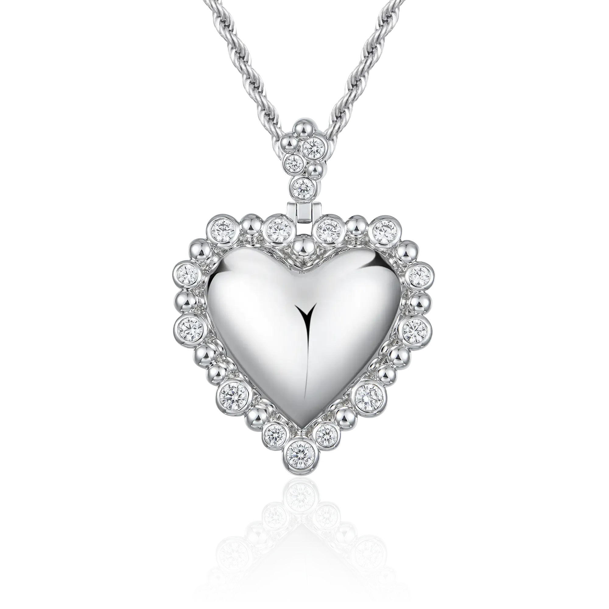 Women's Love Heart Metal Pendant