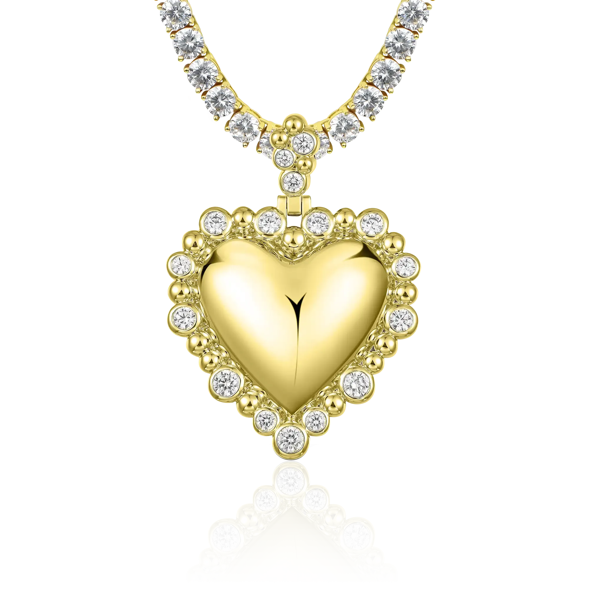 Women's Love Heart Metal Pendant